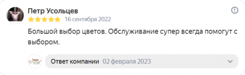 Отзыв на Яндекс от 16-02-2022